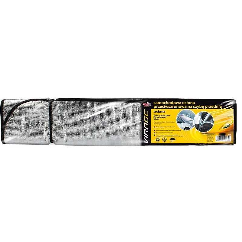 Srebrna mata na szybę przednią do samochodu