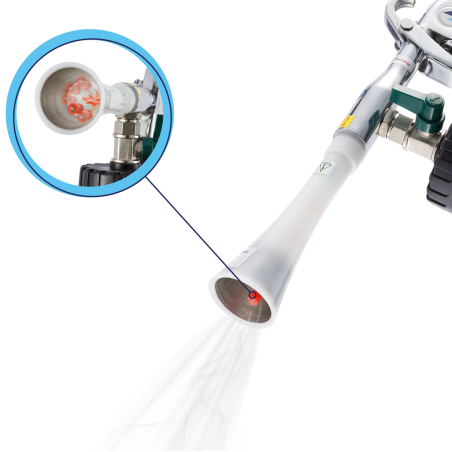 Pistolet czyszczący z tubą