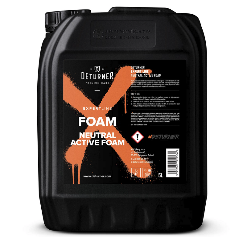 Deturner Foam 5L - Neutralna piana aktywna do mycia aut