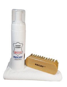 Kecav Leather Cleaner Power set - zestaw do czyszczenia mocno zabrudzonych skór