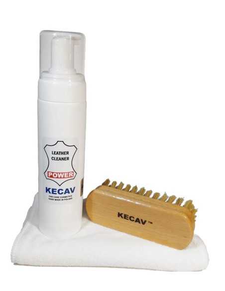 Kecav Leather Cleaner Power set - zestaw do czyszczenia mocno zabrudzonych skór