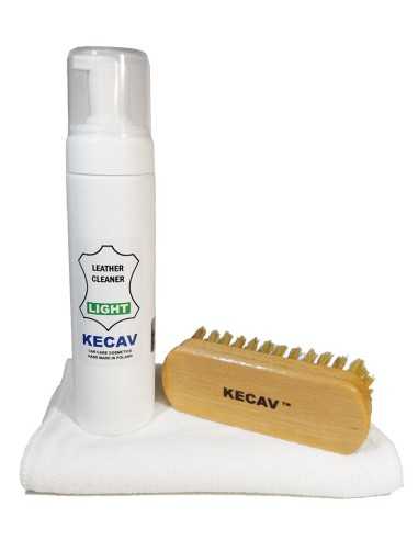 Kecav Leather Cleaner Light set - zestaw do czyszczenia skór