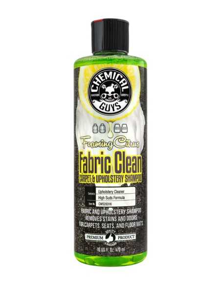 Chemical Guys Foaming Citrus Fabric Clean 473ml - piana do czyszczenia dywaników tkanin i tapicerki