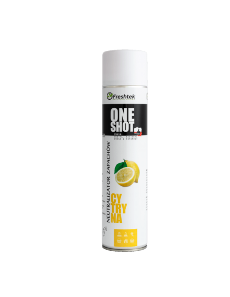 Freshtek One Shot Cytryna 600ml - neutralizator zapachów