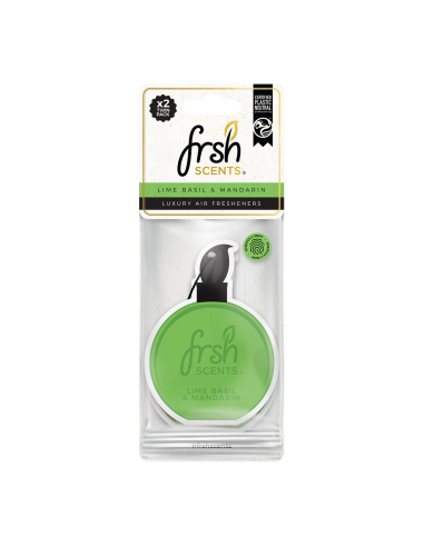 FRSH Luxury Card Lime Basil and Mandarin 2 sztuki - zawieszki zapachowe