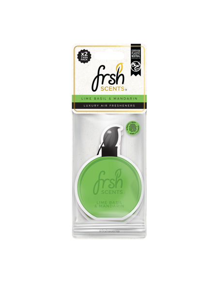 FRSH Luxury Card Lime Basil and Mandarin 2 sztuki - zawieszki zapachowe