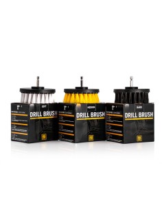 Work Stuff Drill Brush 3-pack - zestaw szczotek na wkrętarkę