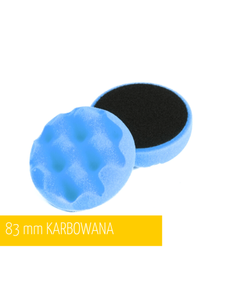 NAT Niebieska Karbowana Twarda Gąbka Pol. 80mm