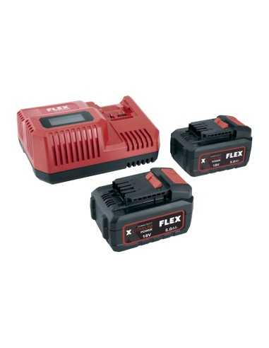 Flex P-Set 55 R - zestaw akumulatorów z ładowarką
