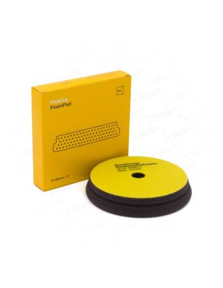 Koch Chemie Gąbka Fine Cut Żółta 126mm - gąbka polerska średnio twarda