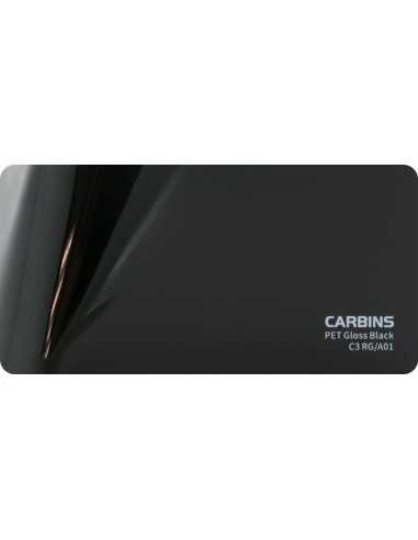 Carbins C3 RG/A01 PET Gloss Black 1MB - folia do zmiany koloru samochodu