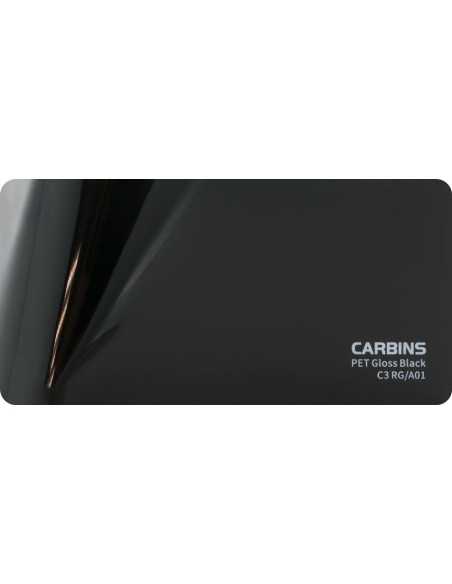 Carbins C3 RG/A01 PET Gloss Black 1MB - folia do zmiany koloru samochodu