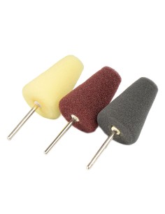 AMiO 03715 - zestaw mini gąbek do polerowania stożek 3 szt.