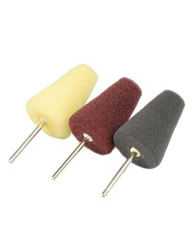 AMiO 03715 - zestaw mini gąbek do polerowania stożek 3 szt.