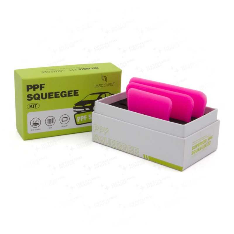 Ulty Nano PPF Squeegee Kit Pink 3 szt. - rakle do folii