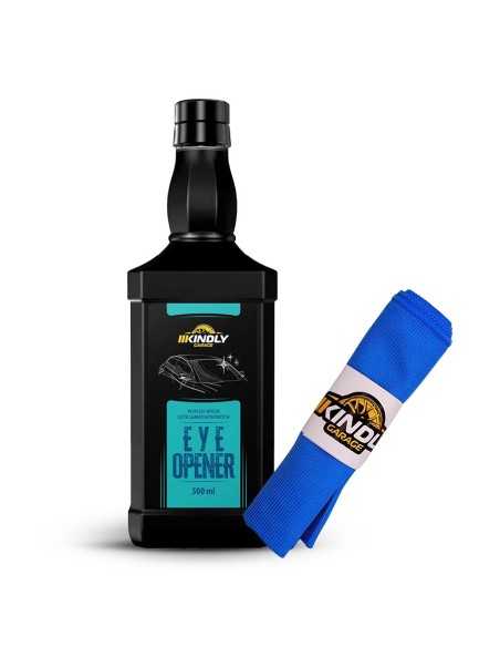 Zestaw Kindly Garage Eye Opener 500ml + fibra niebieska