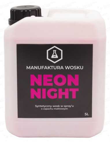 Manufaktura Wosku Neon Night 5L - syntetyczny wosk w sprayu o zapachu malin