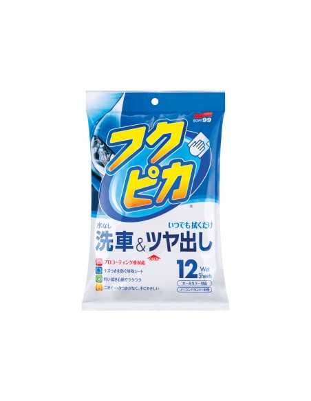 Soft99 Fukupika Wash & Wax - Chusteczki do czyszczenia lakieru