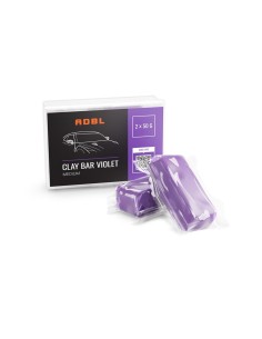 ADBL Clay Bar Violet 2x50g - średnio twarda glinka do lakieru