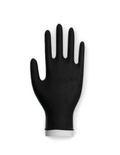 Rękawiczki nitrylowe bezpudrowe czarne 100 sztuk rozmiar L
