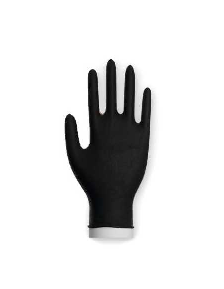 Rękawiczki nitrylowe bezpudrowe czarne 100 sztuk rozmiar L