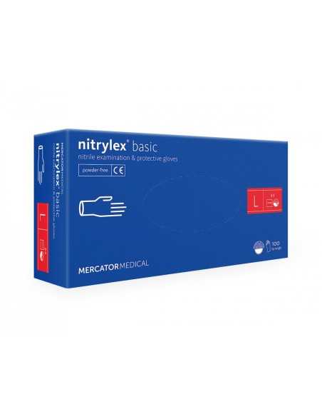 NITRYLEX rękawiczki niebieskie L 100 szt.
