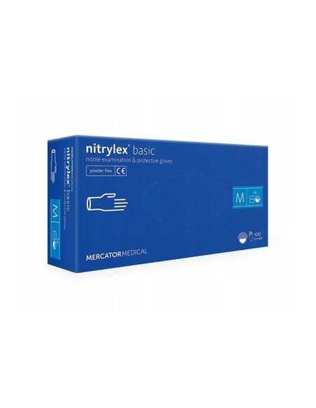 NITRYLEX rękawiczki niebieskie M 100 szt.
