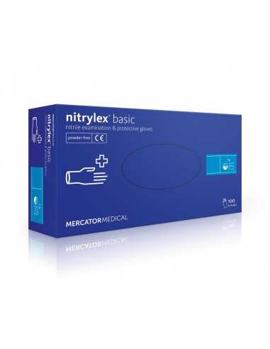 NITRYLEX rękawiczki niebieskie S 100 szt.