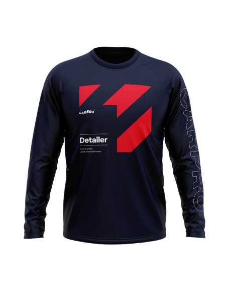 CarPro Long-Shirt Red Detailer XL - bluzka z długim rękawem