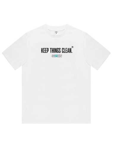 Seven Keep Things Clean White L - koszulka z logo