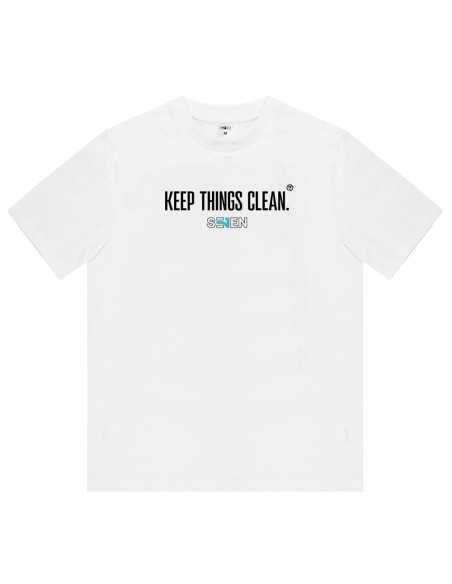 Seven Keep Things Clean White S - koszulka z logo