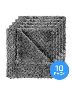 FX Protect STEEL GREY 40x40cm 10 pack - zestaw mikrofibr puszysto-waflowych