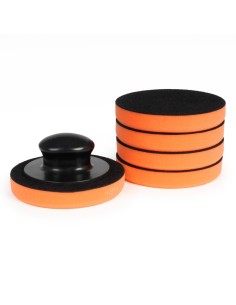 AMiO 02903 - zestaw gąbek do woskowania z uchwytem 5 szt.