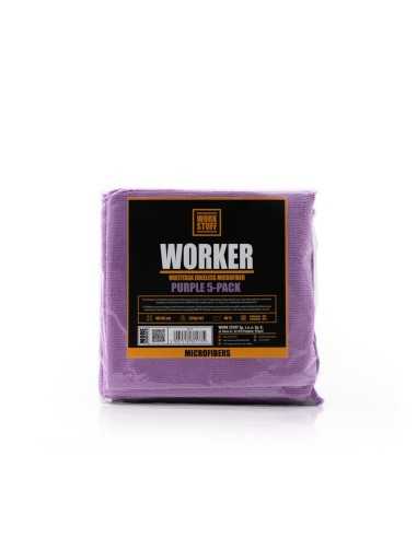 Work Stuff Worker 5-pack Purple - uniwersalna ściereczka z mikrofibry