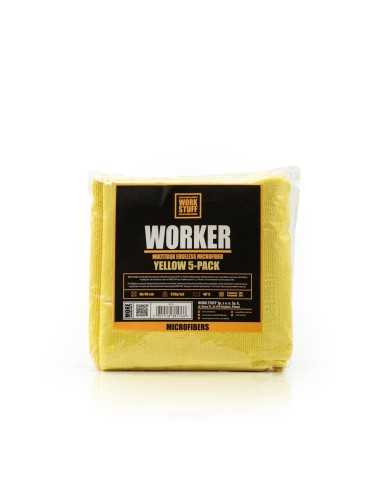 Work Stuff Worker 5-pack Yellow - uniwersalna ściereczka z mikrofibry