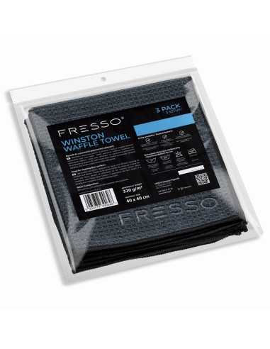 Fresso Winston Waffle Towel 3 Pack 40x40cm - mikrofibra waflowa do szyb