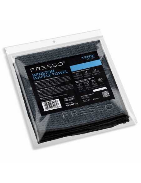 Fresso Winston Waffle Towel 3 Pack 40x40cm - mikrofibra waflowa do szyb