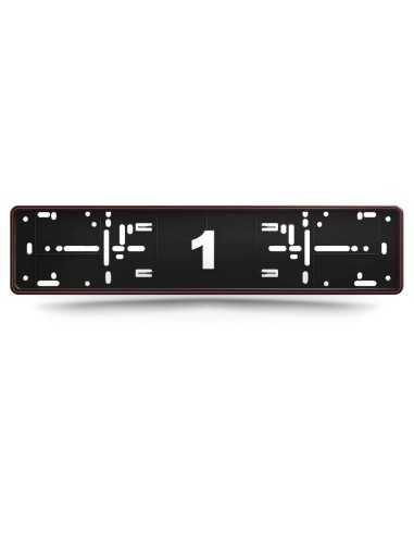 Alti Giri Mono Rosso Corsa - czerwona ramka do tablicy rejestracyjnej