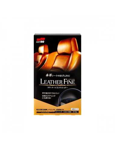 Soft99 Leather Fine Cleaner & Conditioner 100ml - preparat do czyszczenia i odżywiania skóry