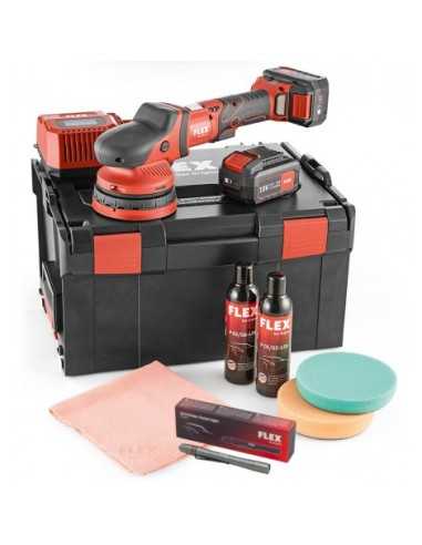 FLEX AKU XCE 8 125 18.0-EC/5.0P-Set+latarka SF150P - polerka samochodowa