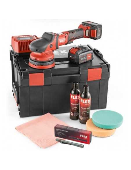 FLEX AKU XCE 8 125 18.0-EC/5.0P-Set+latarka SF150P - polerka samochodowa
