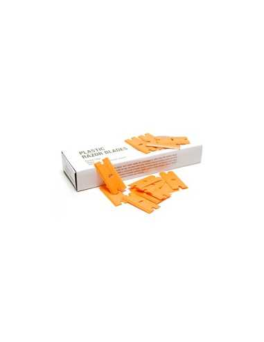 EZ Grip Plastic Razor Blades 100szt - dwustronne bezpieczne ostrza plastikowe