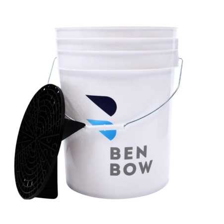 BenBow Wiadro 20L – białe wiadro z czarnym separatorem