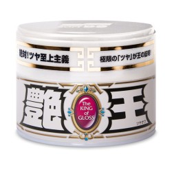 Soft99 The King of Gloss White 300g - miękki wosk samochodowy do jasnych lakierów