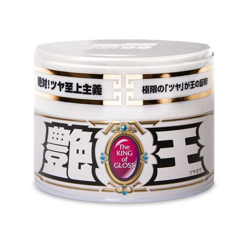 Soft99 The King of Gloss White 300g - miękki wosk samochodowy do jasnych lakierów