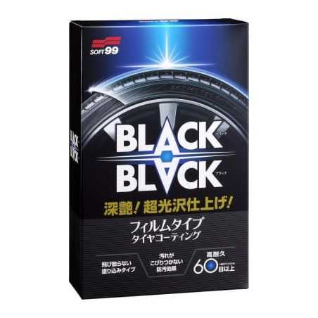 Soft99 Black-Black Hard Tire Coat 110ml - dressing do opon o wysokim połysku