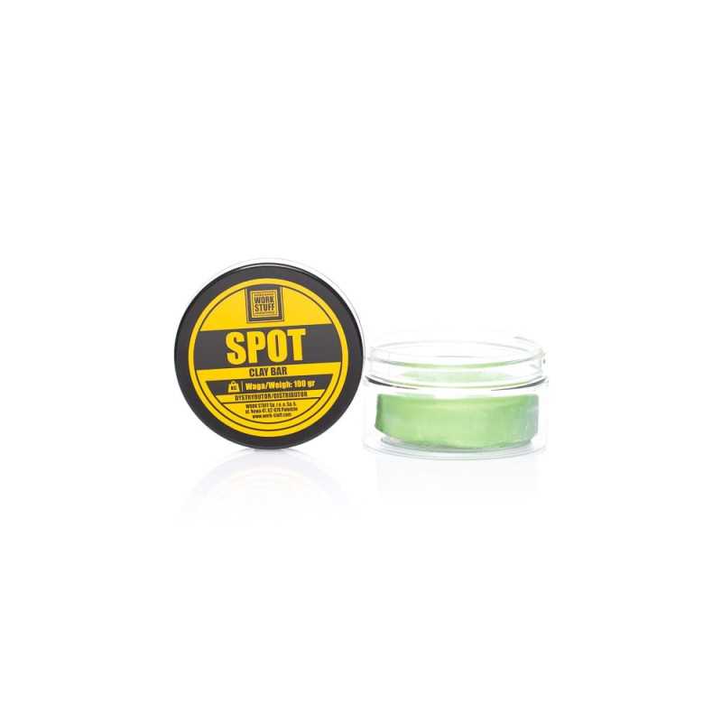 Work Stuff Spot Clay Bar 100g – średnia glinka do oczyszczania lakieru