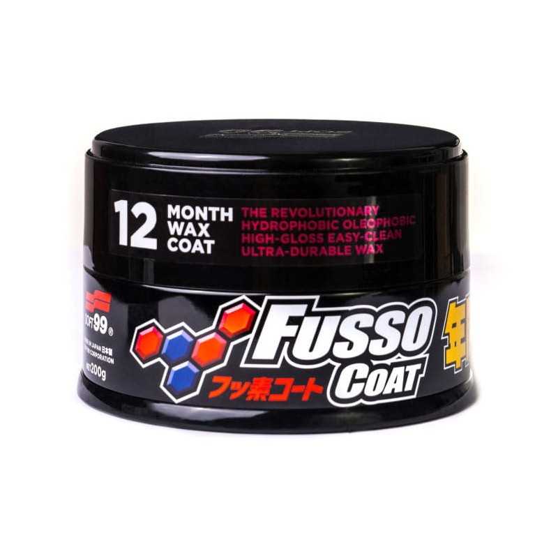 Soft99 New Fusso Coat 12 Months Wax Dark 200g - wosk do ciemnych lakierów