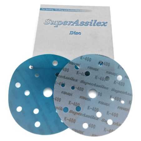 Kovax Super Assilex K400 152mm 15H - krążek ścierny na rzep