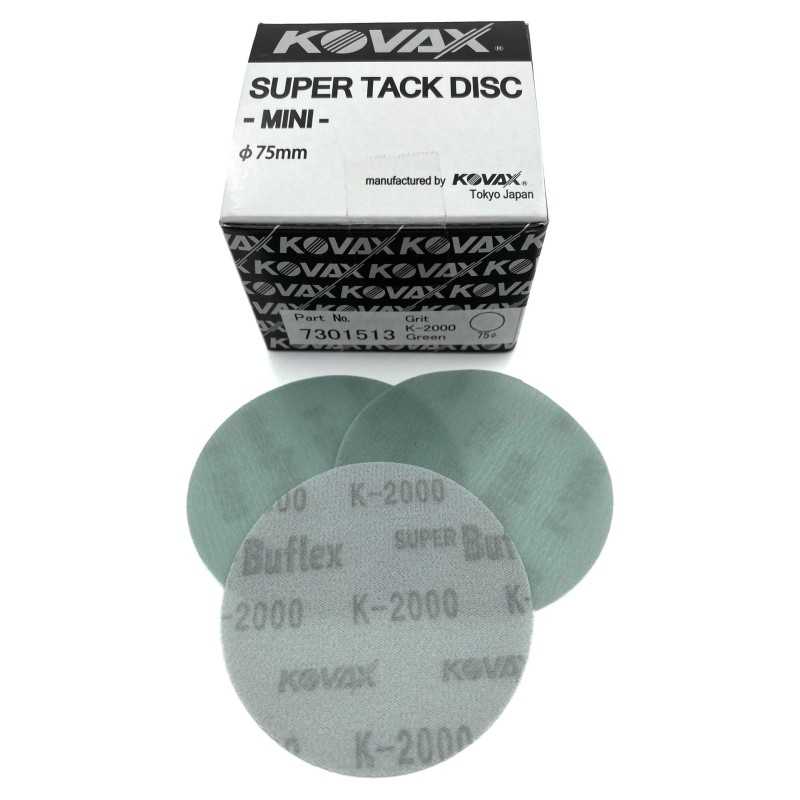 Kovax Buflex Dry K2000 75mm - krążek ścierny na rzep bez otworów